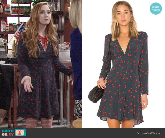 Rollas Dancer Wrap Dress worn by Mariah Copeland (Camryn Grimes) on The Young and the Restless