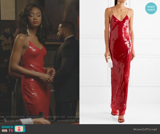 Stella McCartney Bernice Gown worn by Monica Colby (Wakeema Hollis) on Dynasty