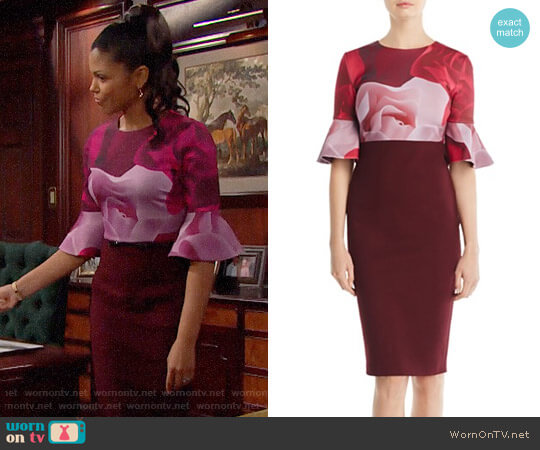 Ted Baker Tzalva Dress worn by Maya Avant (Karla Mosley) on The Bold and the Beautiful