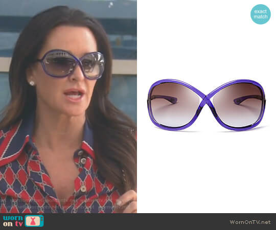 Tom Ford Whitney Sunglasses worn by Kyle Richards on The Real Housewives of Beverly Hills