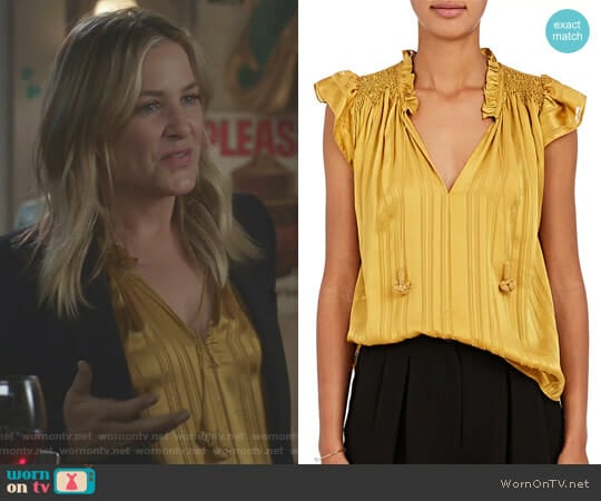 Ulla Johnson Deja Top worn by Arizona Robbins (Jessica Capshaw) on Greys Anatomy