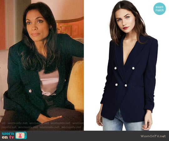 Veronica Beard Whit Blazer worn by Jane Ramos (Rosario Dawson) on Jane the Virgin