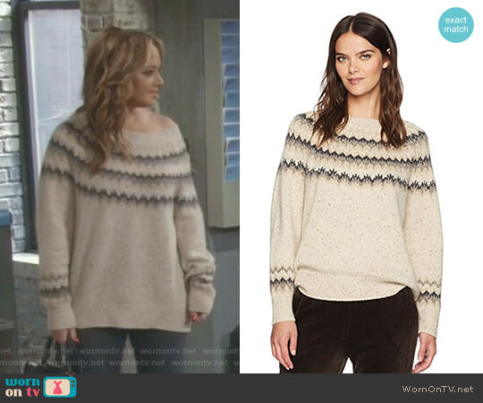 Vince Fair Isle Sweater worn by Vanessa Cellucci (Leah Remini) on Kevin Can Wait