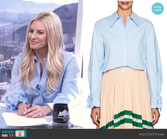 Vivetta Porzia Blouse worn by Morgan Stewart on E! News