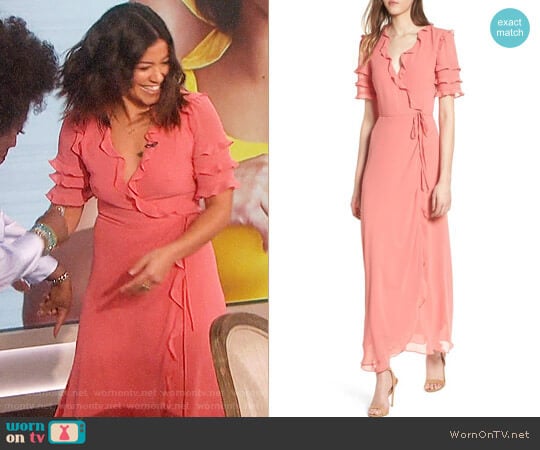 Wayf Ruffle Wrap Gown