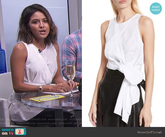3.1 Phillip Lim Twist Front Tank Top worn by Erin Lim on E! News