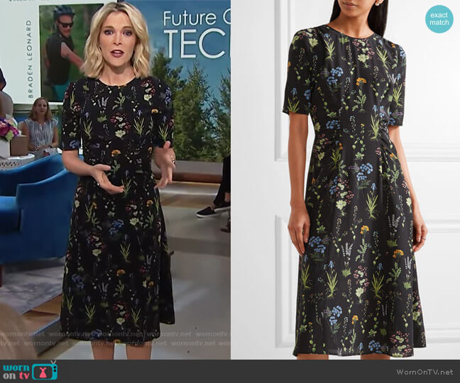 Altuzarra Sylvia floral-print silk-georgette midi dress worn by Megyn Kelly on Today