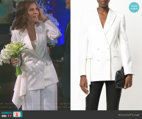Alexander McQueen Double Breasted Blazer worn by Hope Williams (Kristian Alfonso) on Days of our Lives