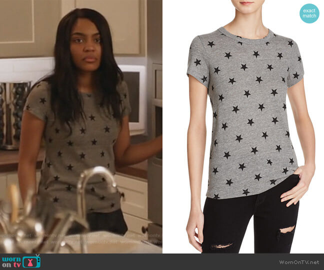 Alternative Ideal Star Print Tee worn by Jennifer Pierce (China Anne McClain) on Black Lightning