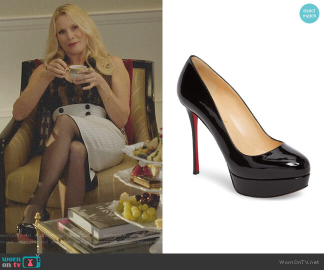 Christian Louboutin Dirditta Platform Pump worn by Alexis Carrington (Elaine Hendrix) on Dynasty