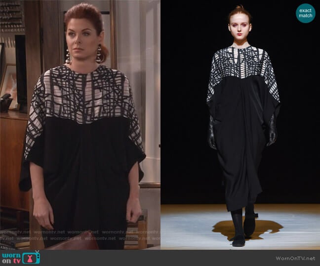 Chalayan AW17 collection worn by Grace Adler (Debra Messing) on Will and Grace