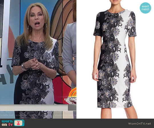 Chetta B Colorblock Midi Dress worn by Kathie Lee Gifford on Today