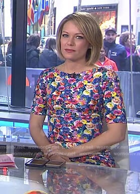 Dylan’s floral short sleeve dress on Today
