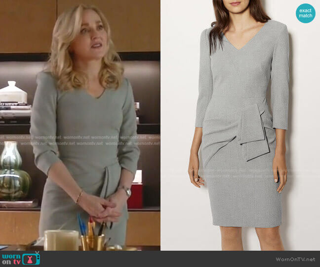 Karen Millen Folded Pencil Dress worn by Marissa Morgan (Geneva Carr) on Bull