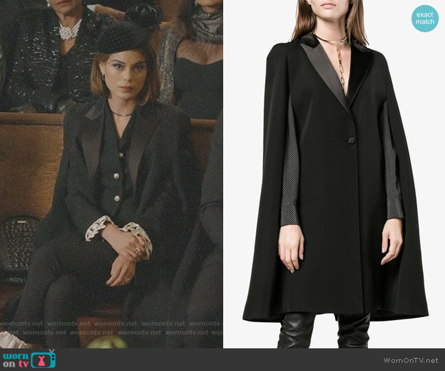Givenchy Cape Detail Blazer worn by Cristal Flores (Nathalie Kelley) on Dynasty