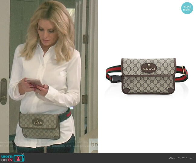 Gucci Neo Vintage Canvas Belt Bag worn by Dorit Kemsley on The Real Housewives of Beverly Hills