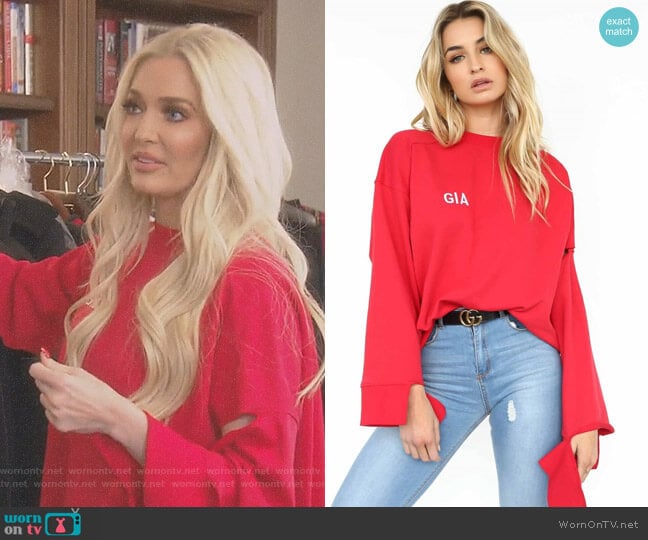 I AM GIA Sofia Jumper worn by Erika Jayne on The Real Housewives of Beverly Hills