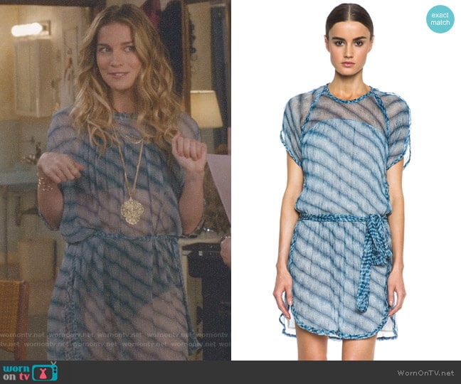 Isabel Marant Etoile Zaggy Silk Dress worn by Alexis Rose (Annie Murphy) on Schitts Creek