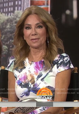 Kathie’s floral watercolor print dress on Today