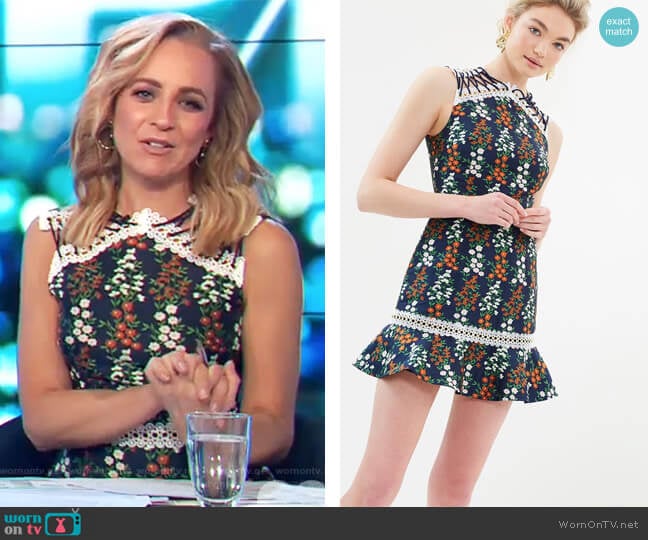 Keepsake Faithful Dress worn by Carrie Bickmore on The Project