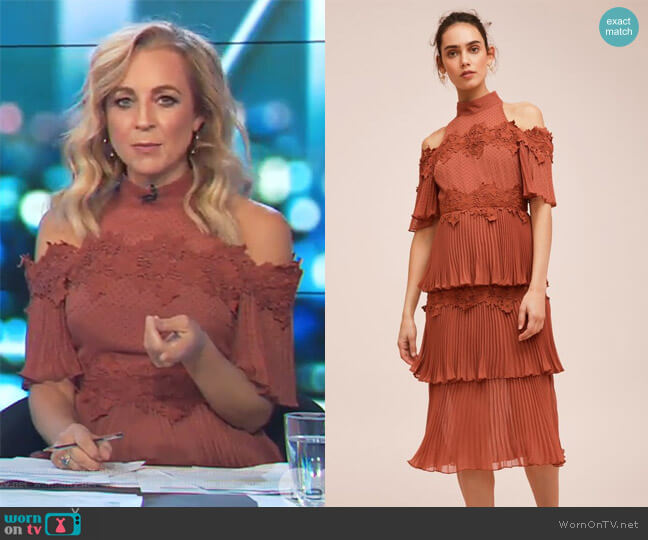 Keepsake Horizons Dress worn by Carrie Bickmore on The Project