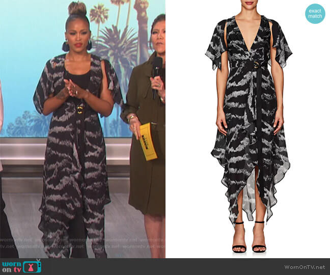 Manning Cartell Tigress Wrap Dress worn by Eve on The Talk