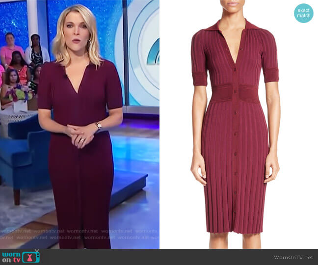 Altuzarra Olivia Knit Shirtdress worn by Megyn Kelly on Today