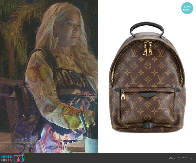 Louis Vuitton Palm Springs MM Backpack worn by Erika Jayne on The Real Housewives of Beverly Hills