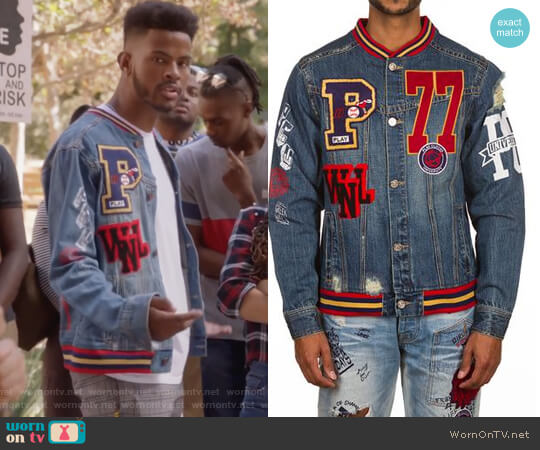 Play Cloths PCU Jean Jacket worn by Aaron Jackson (Trevor Jackson) on Grown-ish