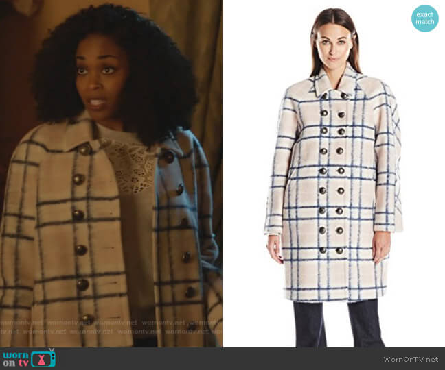Rebecca Minkoff Santo Coat worn by Anissa Pierce (Nafessa Williams) on Black Lightning