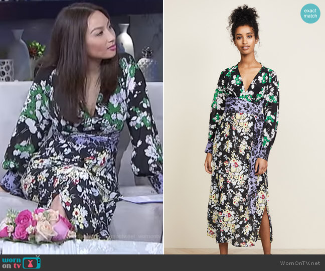 Rixo London Fedora Dress worn by Jeannie Mai on The Real