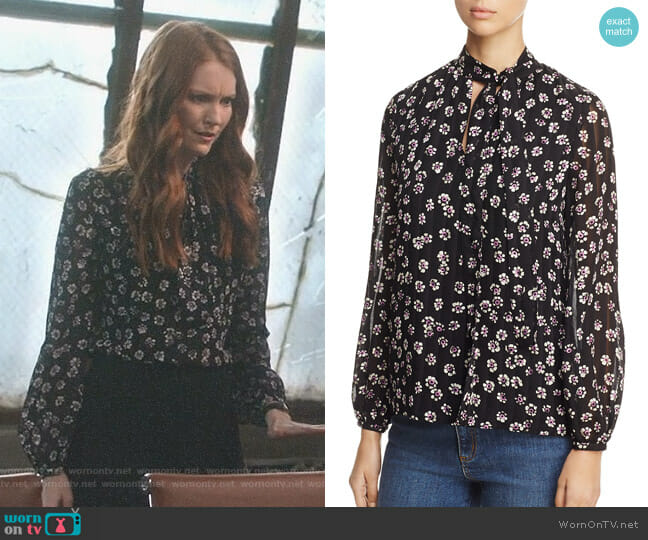 Tory Burch Emma Tie-Neck Silk Blouse worn by Abby Whelan (Darby Stanchfield) on Scandal