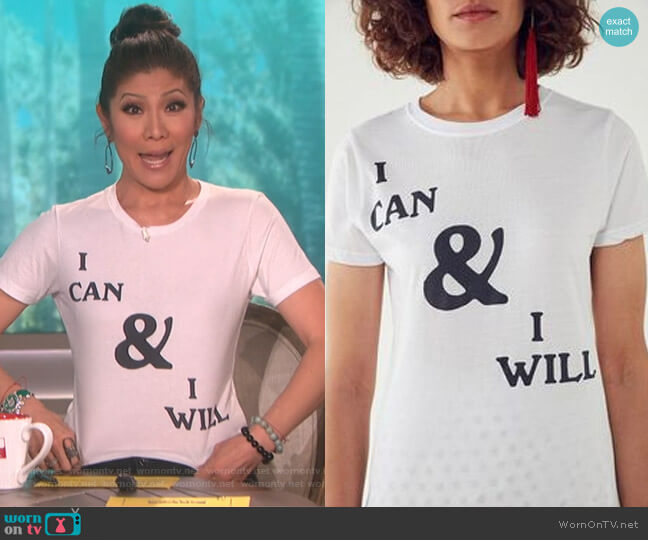 Urban Outfitters I can and I will t-shirt worn by Julie Chen on The Talk