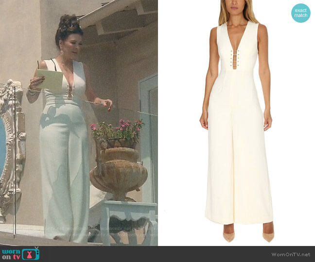 Zimmermann Baton Jumpsuit worn by Lisa Vanderpump on The Real Housewives of Beverly Hills