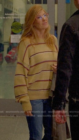 Abby’s striped sweater on 9-1-1