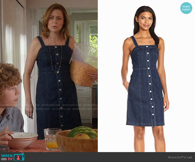AG Adriano Goldschmied Sydney Dress worn by Lena (Jenna Fischer) on Splitting Up Together