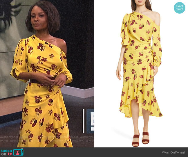 ALC Florence Dress worn by Zuri Hall on E! News