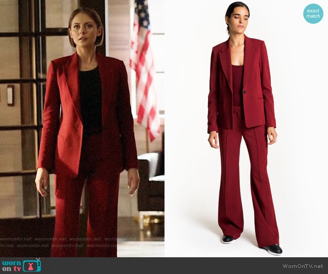 A.L.C. Duke Blazer worn by Thea Queen (Willa Holland) on Arrow