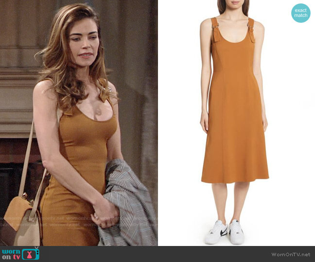 A.L.C. Sander Dress worn by Victoria Newman (Amelia Heinle) on The Young and the Restless