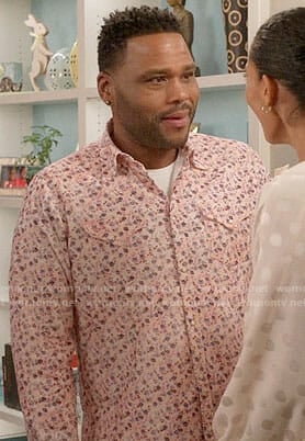 Andre’s pink floral shirt on Black-ish