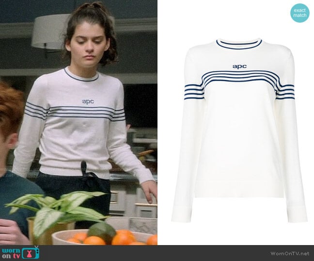 APC Striped Jumper worn by Sabrina Pemberton (Sofia Black D'Elia) on The Mick