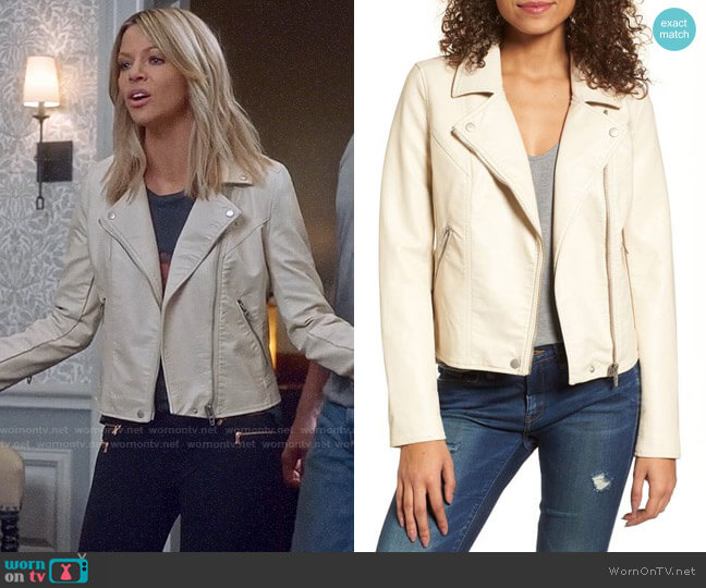BlankNYC Life Changer Moto Jacket worn by Mackenzie Murphy (Kaitlin Olson) on The Mick