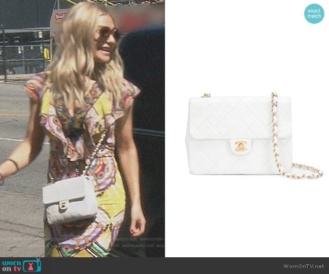 Chanel Mini Square Flap Bag worn by Dorit Kemsley on The Real Housewives of Beverly Hills