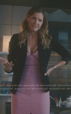 Charlotte’s pink dress on Lucifer