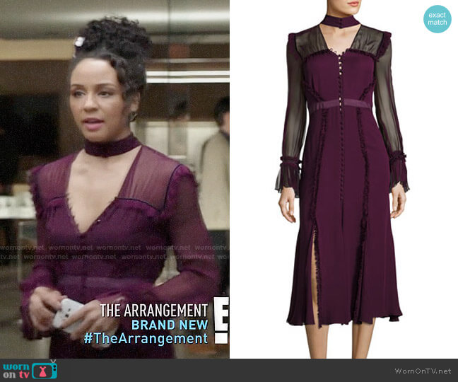 Cinq a Sept Senna Dress worn by Shaun (Carra Patterson) on The Arrangement