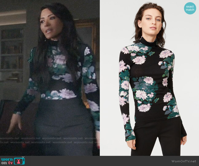 Club Monaco Julie Turtleneck worn by Hermione Lodge (Marisol Nichols) on Riverdale