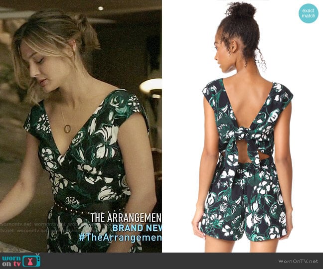 Club Monaco Krishel Romper worn by Megan Morrison (Christine Evangelista) on The Arrangement