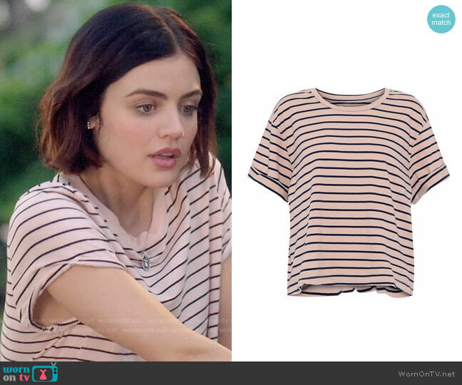 Current Elliott The Sailor Striped Tee worn by Stella Abbott (Lucy Hale) on Life Sentence