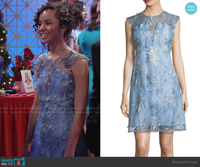 Elie Tahari Olive Dress worn by Mattie Ashby (Lexie Stevenson) on The Young and the Restless