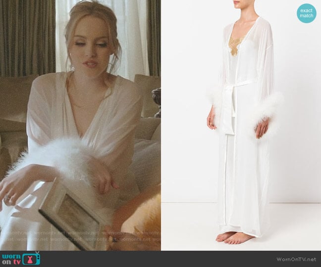 Gilda & Pearl Diana Robe worn by Fallon Carrington (Elizabeth Gillies) on Dynasty